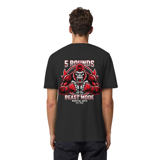 5 ROUNDS BEAST MODE Gorilla Organic Heavy T-Shirt