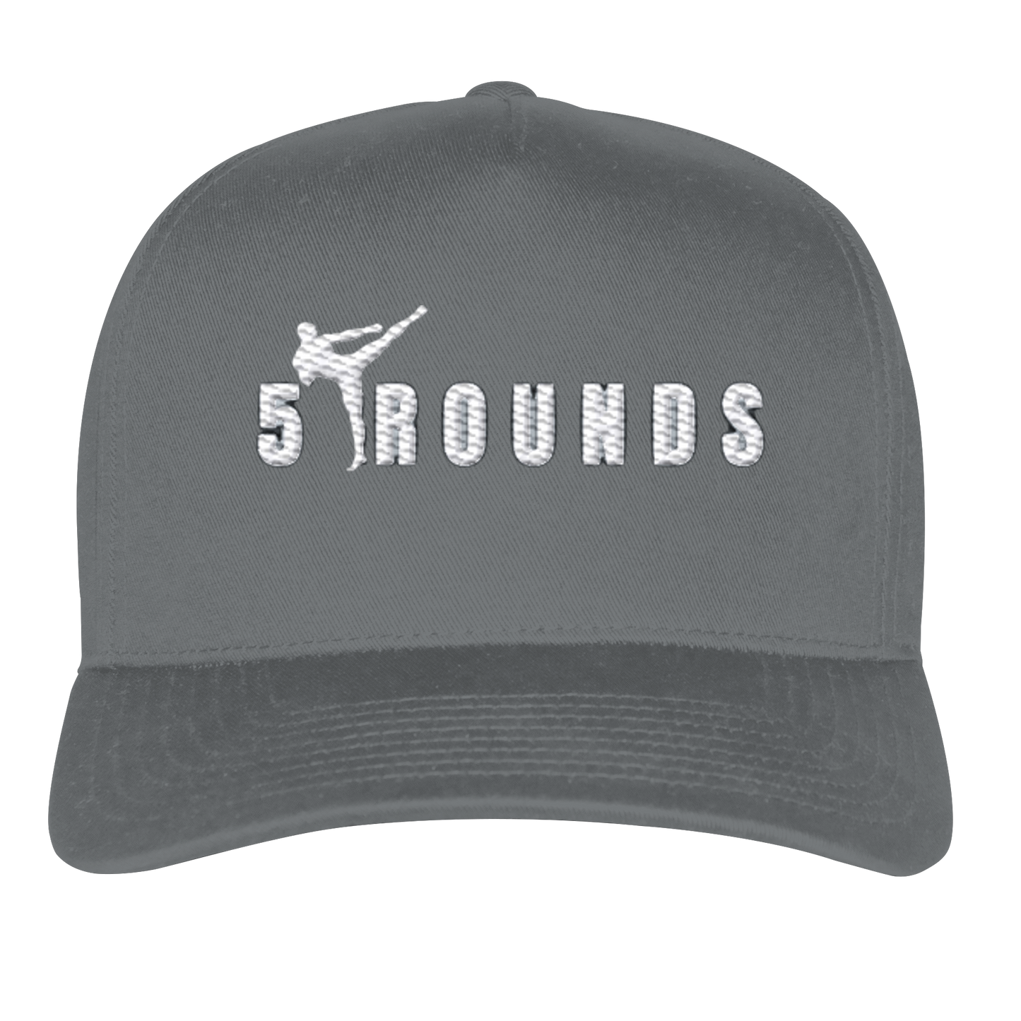 5 ROUNDS Logo Weis - Classic Curved Snapback