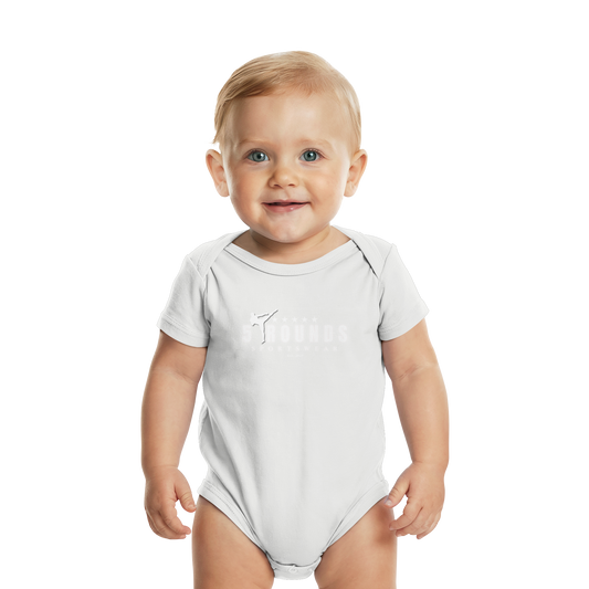 5 ROUNDS Logo Weis - Organic Baby Bodysuit