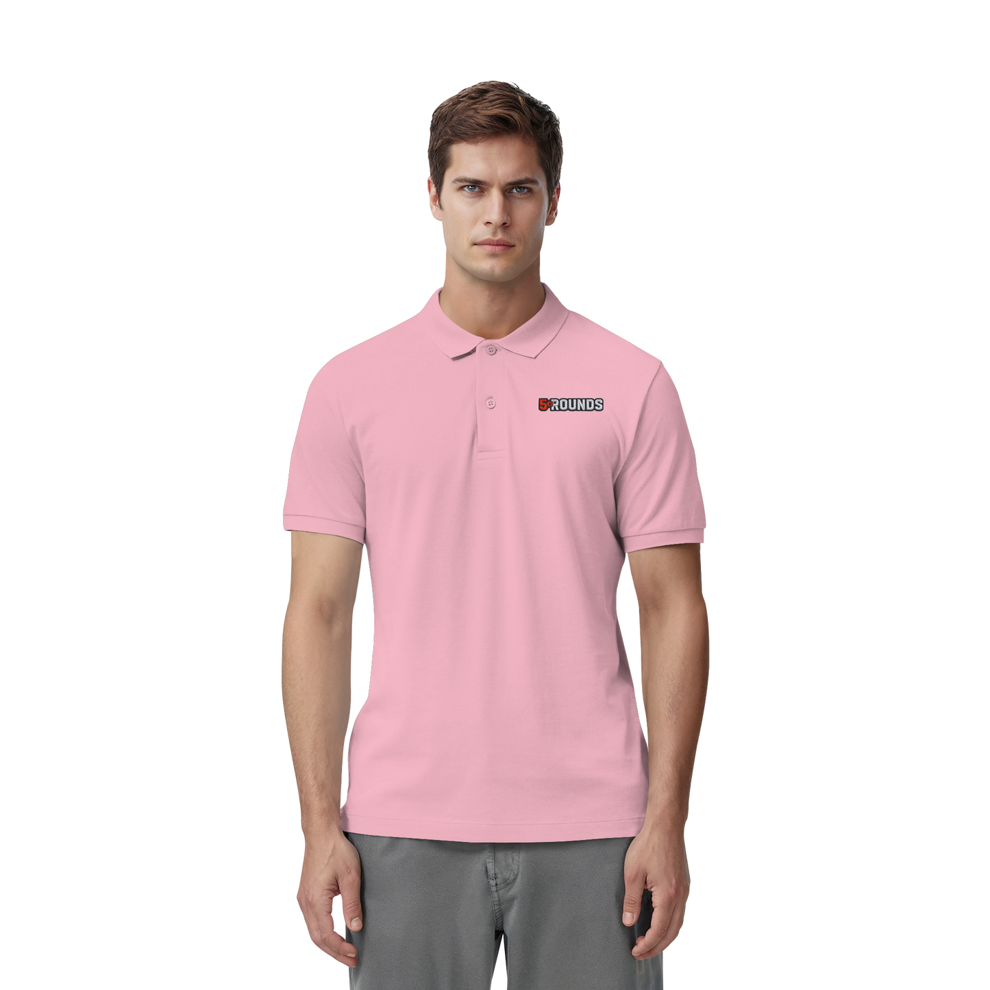 5 ROUNDS Organic Fitted Poloshirt