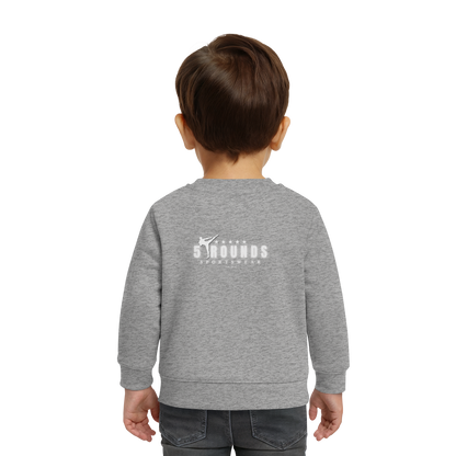 5 ROUNDS Logo Weis  - Baby Organic Sweatshirt