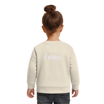5 ROUNDS Logo Weis  - Baby Organic Sweatshirt