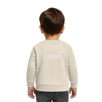 5 ROUNDS Logo Weis  - Baby Organic Sweatshirt