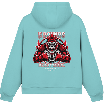 5 ROUNDS BEAST MODE Gorilla Fluffy Boxcut Hoodie