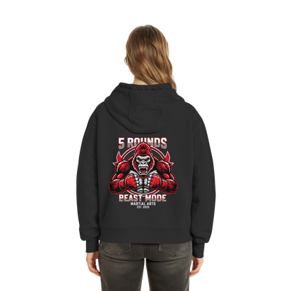 5 ROUNDS BEAST MODE Gorilla Fluffy Boxcut Hoodie