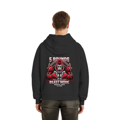 5 ROUNDS BEAST MODE Gorilla Fluffy Boxcut Hoodie