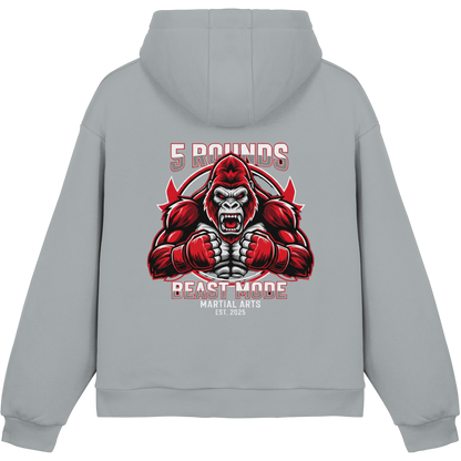 5 ROUNDS BEAST MODE Gorilla Fluffy Boxcut Hoodie