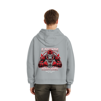 5 ROUNDS BEAST MODE Gorilla Fluffy Boxcut Hoodie