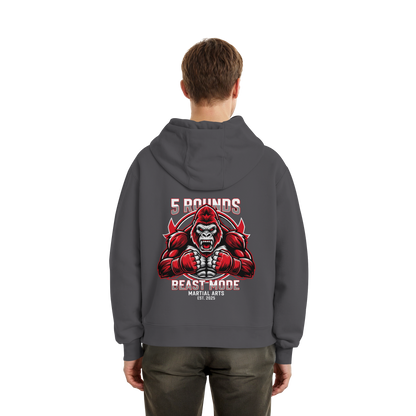 5 ROUNDS BEAST MODE Gorilla Fluffy Boxcut Hoodie