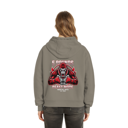 5 ROUNDS BEAST MODE Gorilla Fluffy Boxcut Hoodie