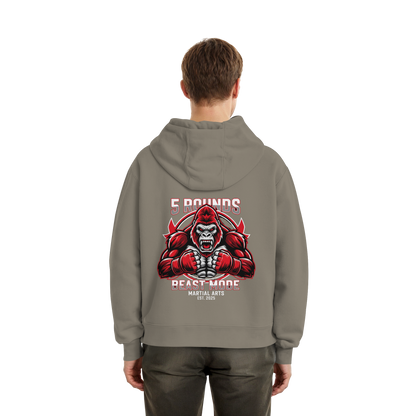 5 ROUNDS BEAST MODE Gorilla Fluffy Boxcut Hoodie