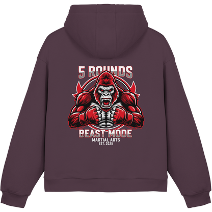 5 ROUNDS BEAST MODE Gorilla Fluffy Boxcut Hoodie