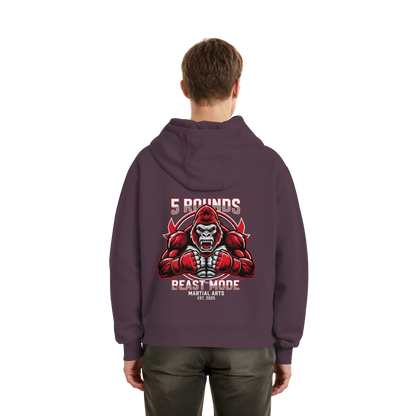 5 ROUNDS BEAST MODE Gorilla Fluffy Boxcut Hoodie