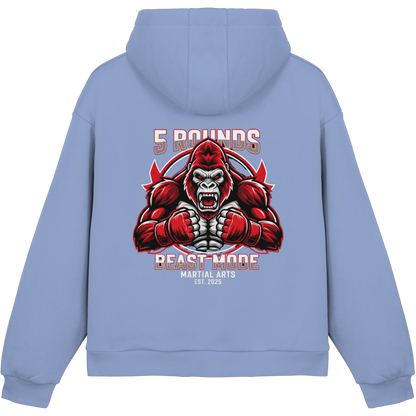5 ROUNDS BEAST MODE Gorilla Fluffy Boxcut Hoodie