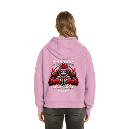 5 ROUNDS BEAST MODE Gorilla Fluffy Boxcut Hoodie