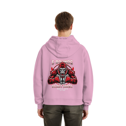 5 ROUNDS BEAST MODE Gorilla Fluffy Boxcut Hoodie