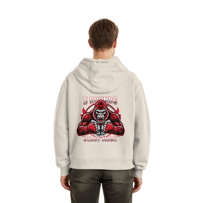 5 ROUNDS BEAST MODE Gorilla Fluffy Boxcut Hoodie