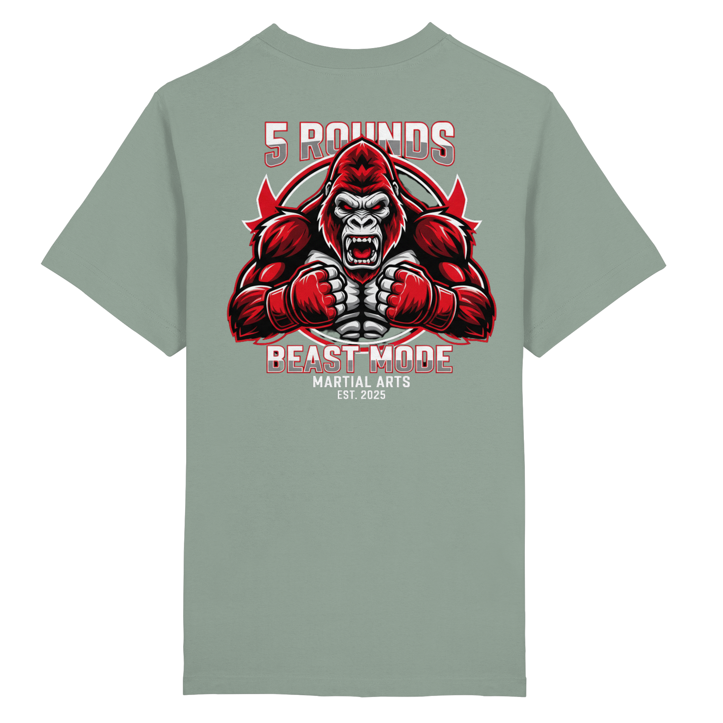 5 ROUNDS BEAST MODE Gorilla Heavy Oversized Organic Shirt
