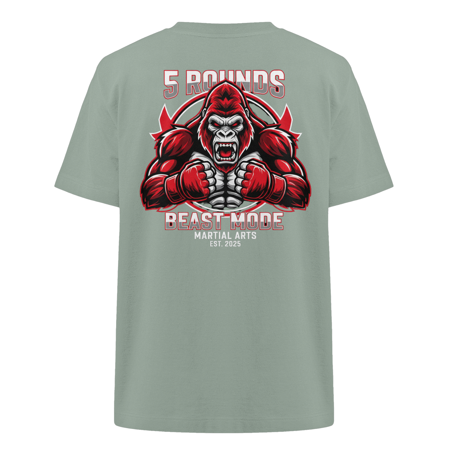 5 ROUNDS BEAST MODE Gorilla Heavy Oversized Organic Shirt