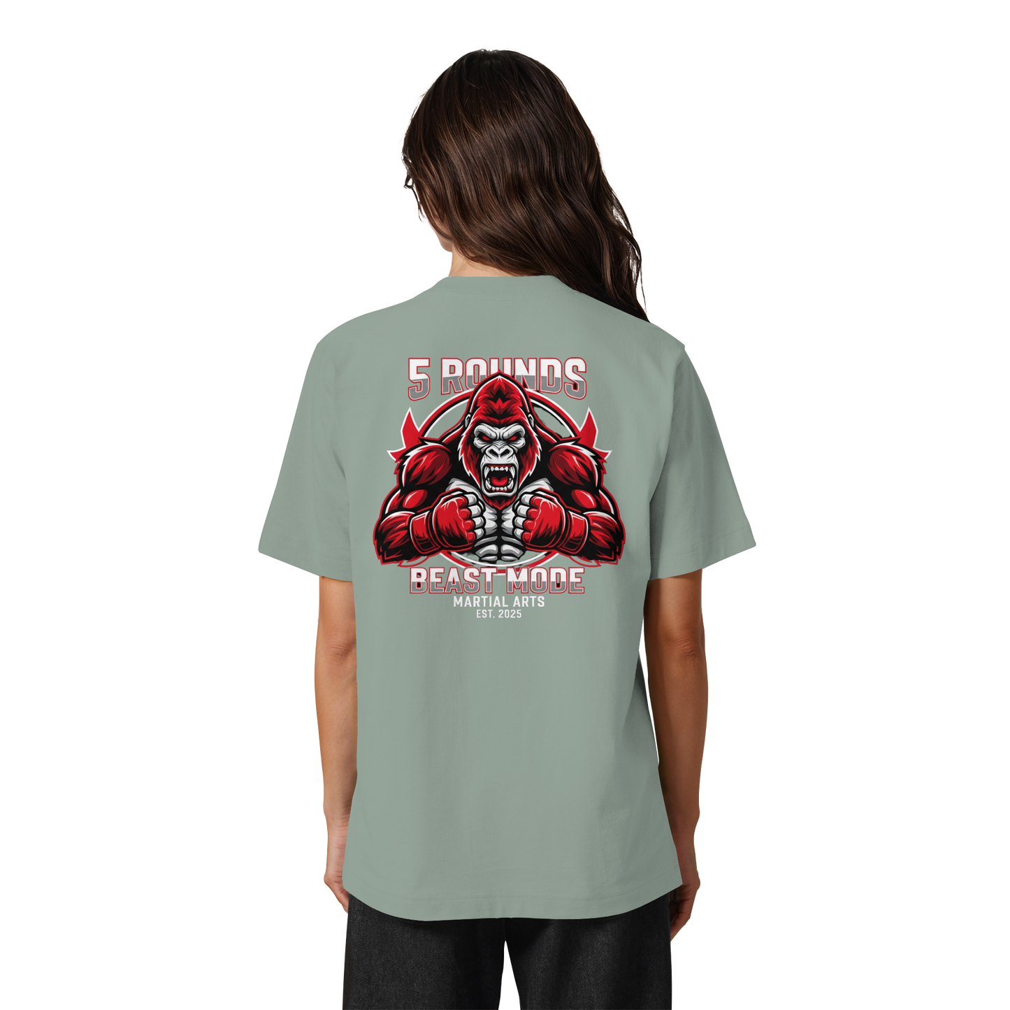 5 ROUNDS BEAST MODE Gorilla Heavy Oversized Organic Shirt