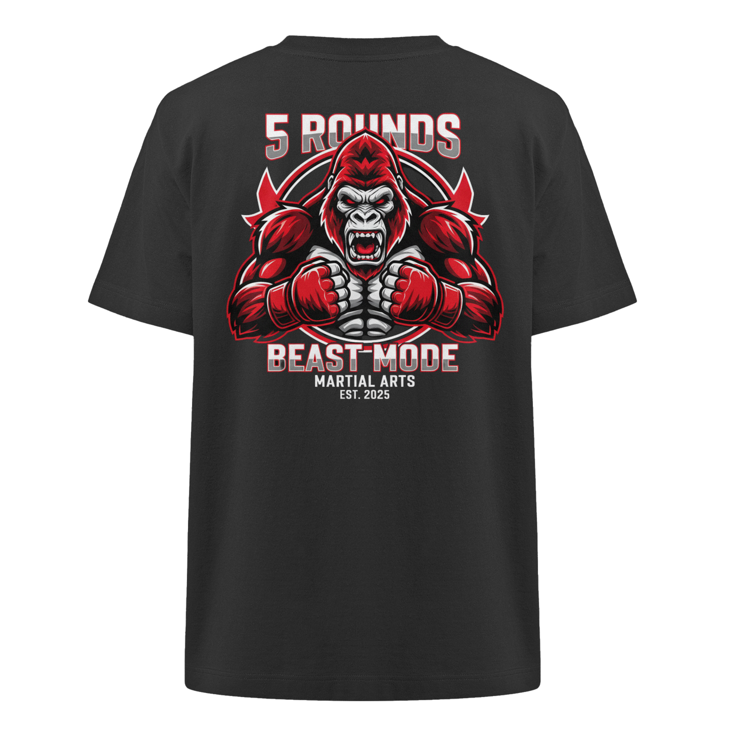 5 ROUNDS BEAST MODE Gorilla Heavy Oversized Organic Shirt