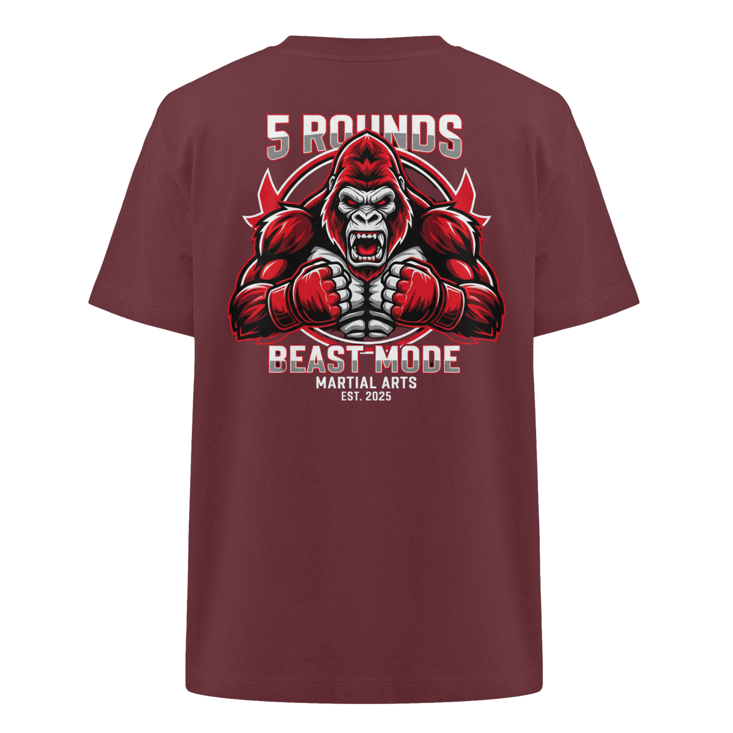 5 ROUNDS BEAST MODE Gorilla Heavy Oversized Organic Shirt