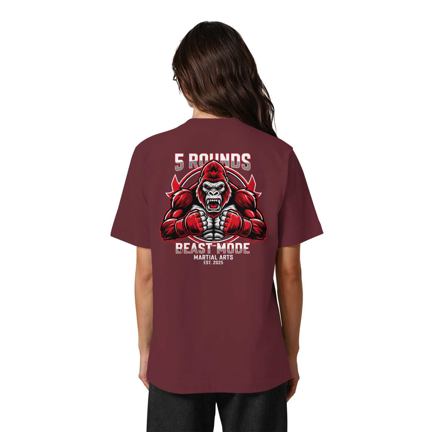 5 ROUNDS BEAST MODE Gorilla Heavy Oversized Organic Shirt