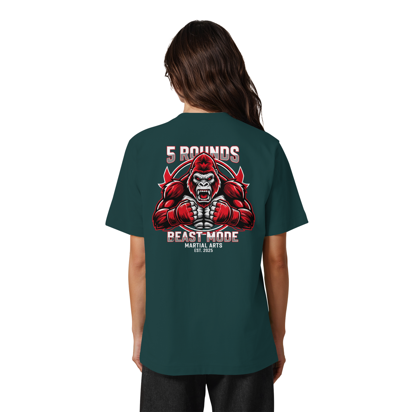 5 ROUNDS BEAST MODE Gorilla Heavy Oversized Organic Shirt