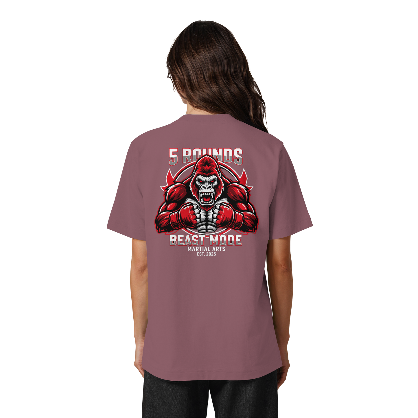 5 ROUNDS BEAST MODE Gorilla Heavy Oversized Organic Shirt