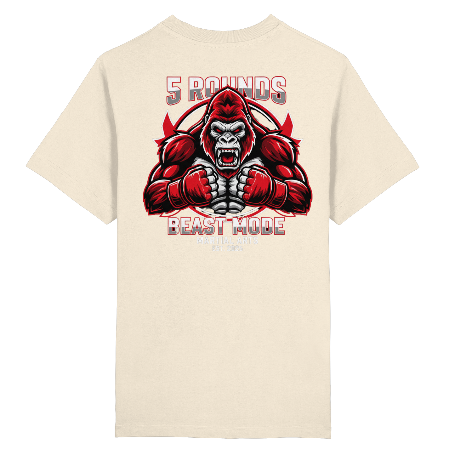 5 ROUNDS BEAST MODE Gorilla Heavy Oversized Organic Shirt