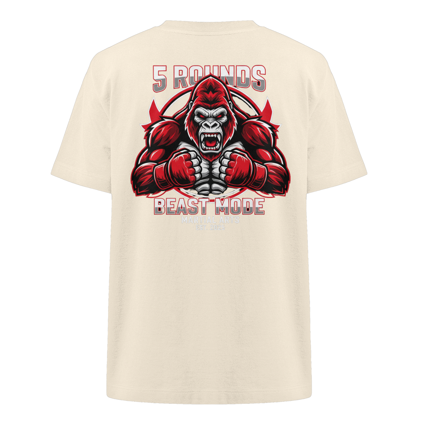 5 ROUNDS BEAST MODE Gorilla Heavy Oversized Organic Shirt