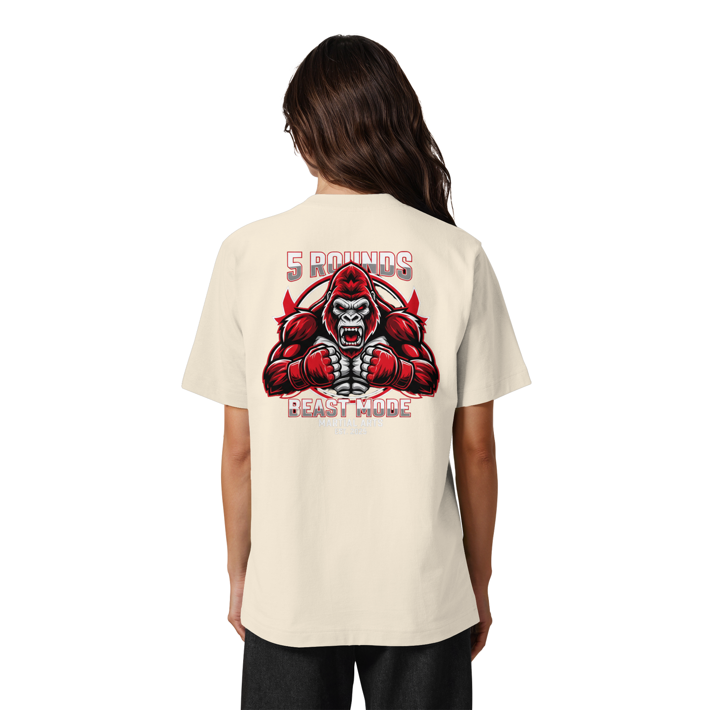 5 ROUNDS BEAST MODE Gorilla Heavy Oversized Organic Shirt
