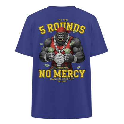 5 ROUNDS Vorne DTF hinten DTF Print 5 Rounds Fighter gorilla , macht chas money im Material Arts Kämpfen. - Heavy Oversized Organic Shirt