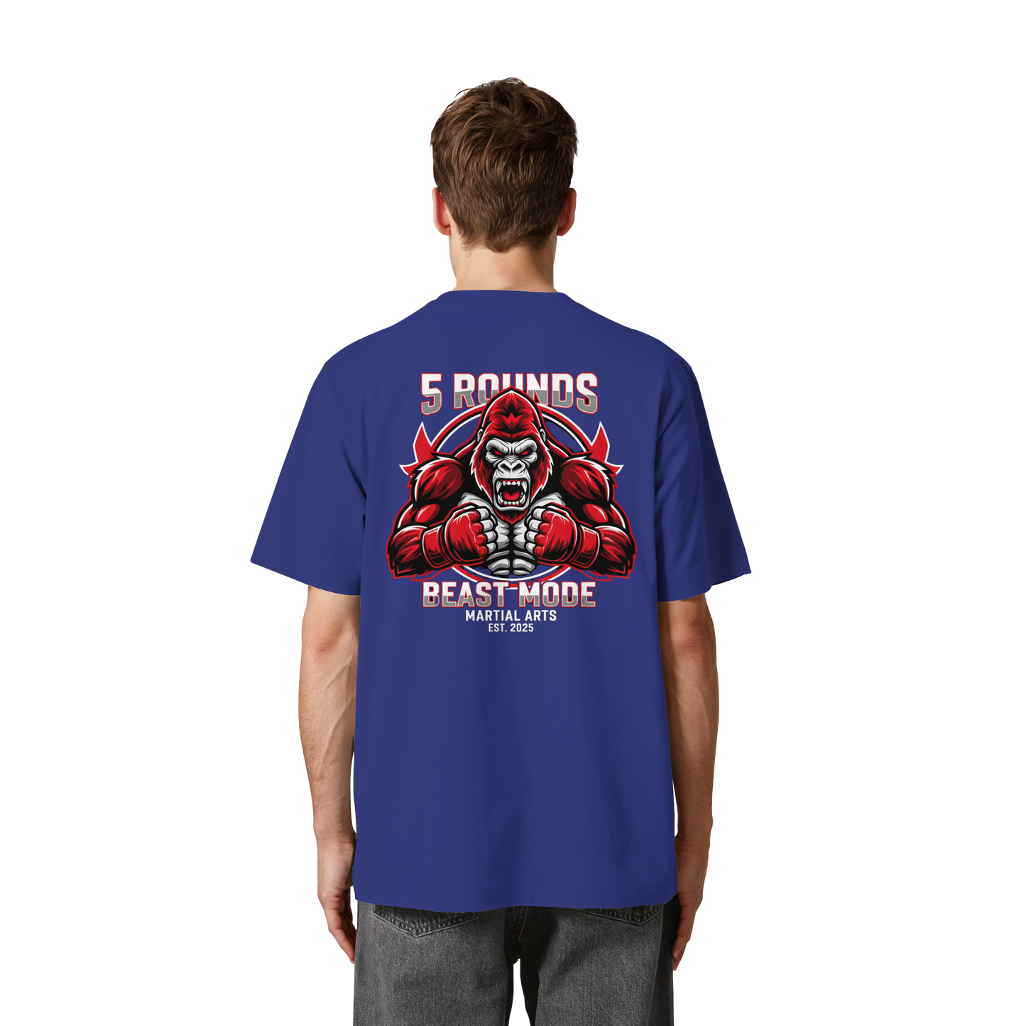 5 ROUNDS BEAST MODE Gorilla Heavy Oversized Organic Shirt