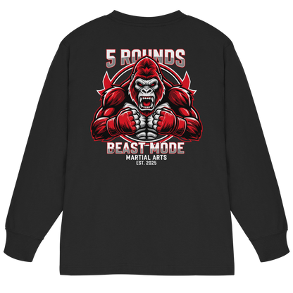 5 ROUNDS BEAST MODE Gorilla Organic Heavy Oversized Longsleeve