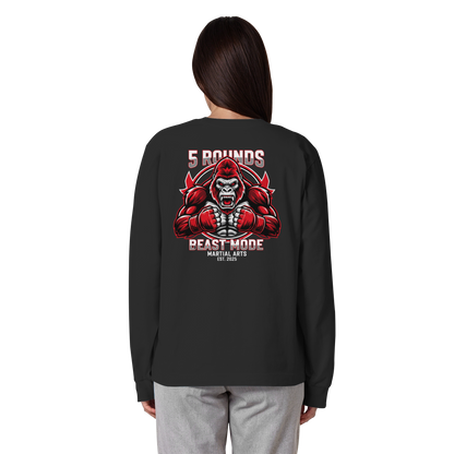 5 ROUNDS BEAST MODE Gorilla Organic Heavy Oversized Longsleeve