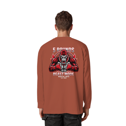 5 ROUNDS BEAST MODE Gorilla Organic Heavy Oversized Longsleeve