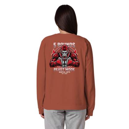 5 ROUNDS BEAST MODE Gorilla Organic Heavy Oversized Longsleeve