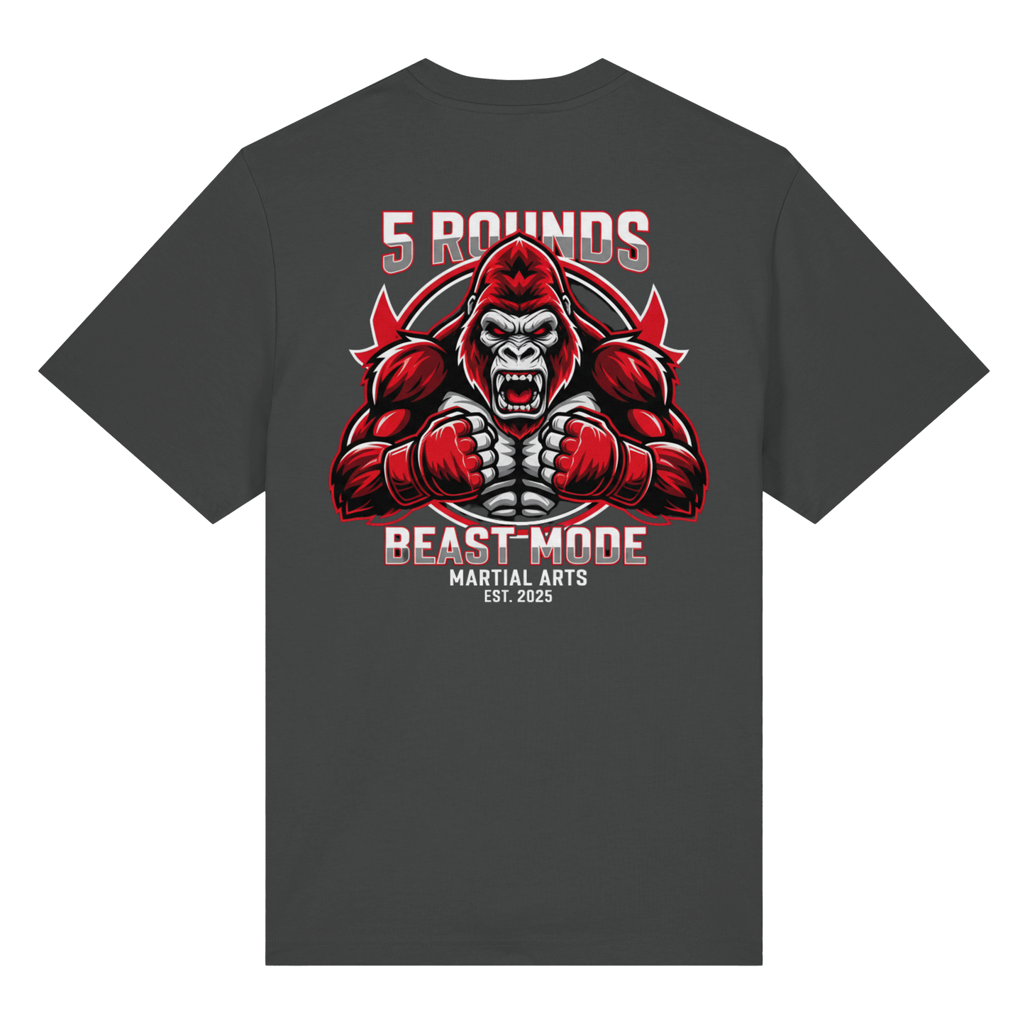 5 ROUNDS BEAST MODE Gorilla Organic Heavy T-Shirt