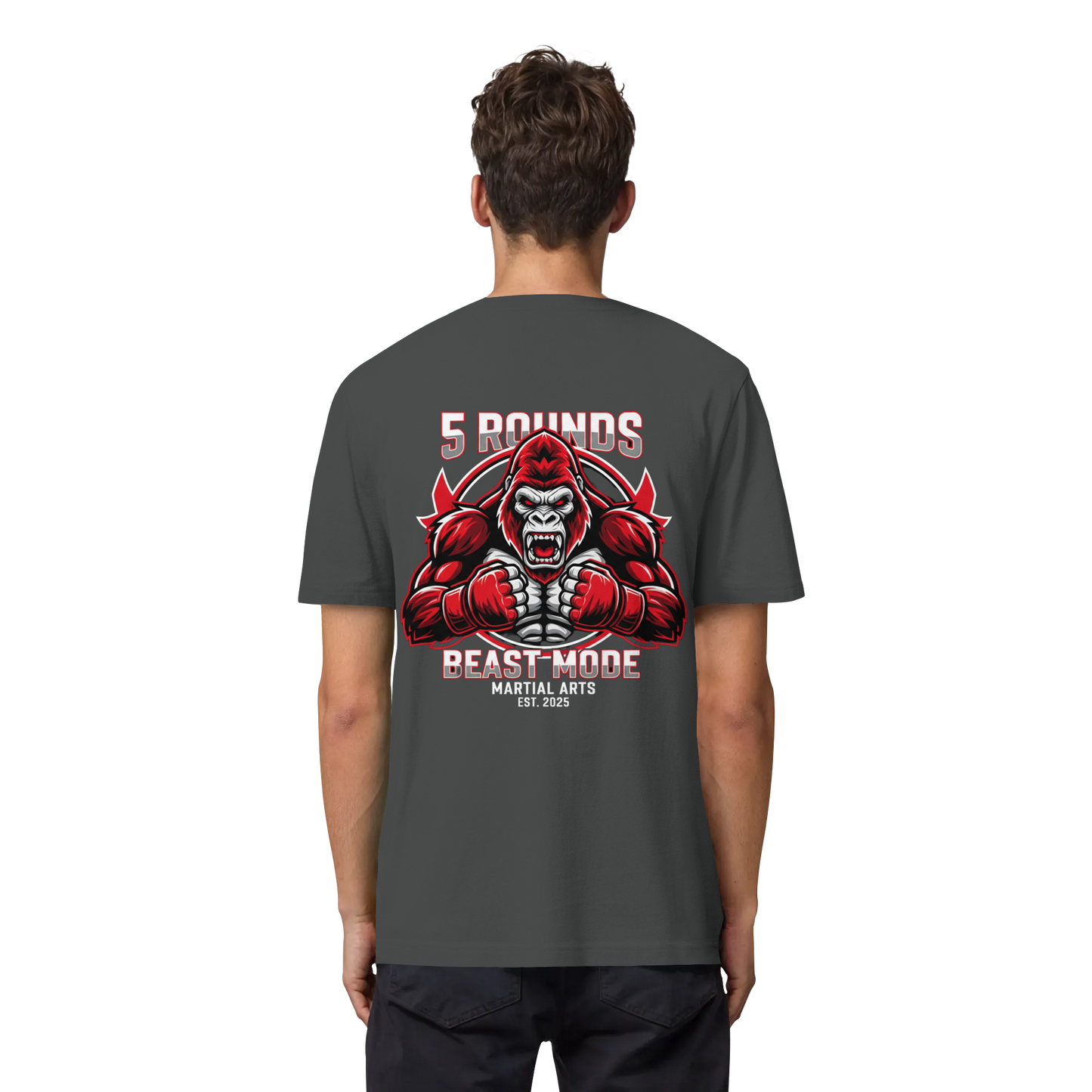 5 ROUNDS BEAST MODE Gorilla Organic Heavy T-Shirt