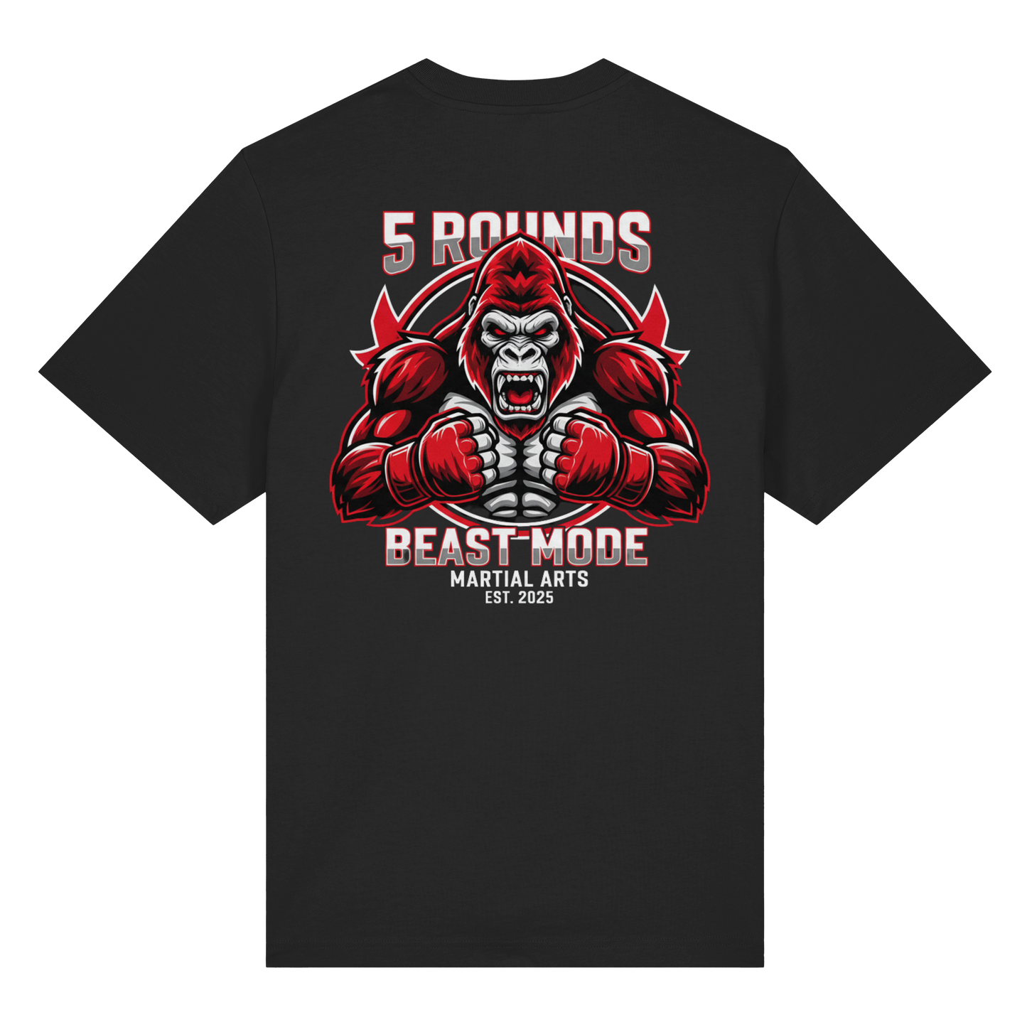 5 ROUNDS BEAST MODE Gorilla Organic Heavy T-Shirt