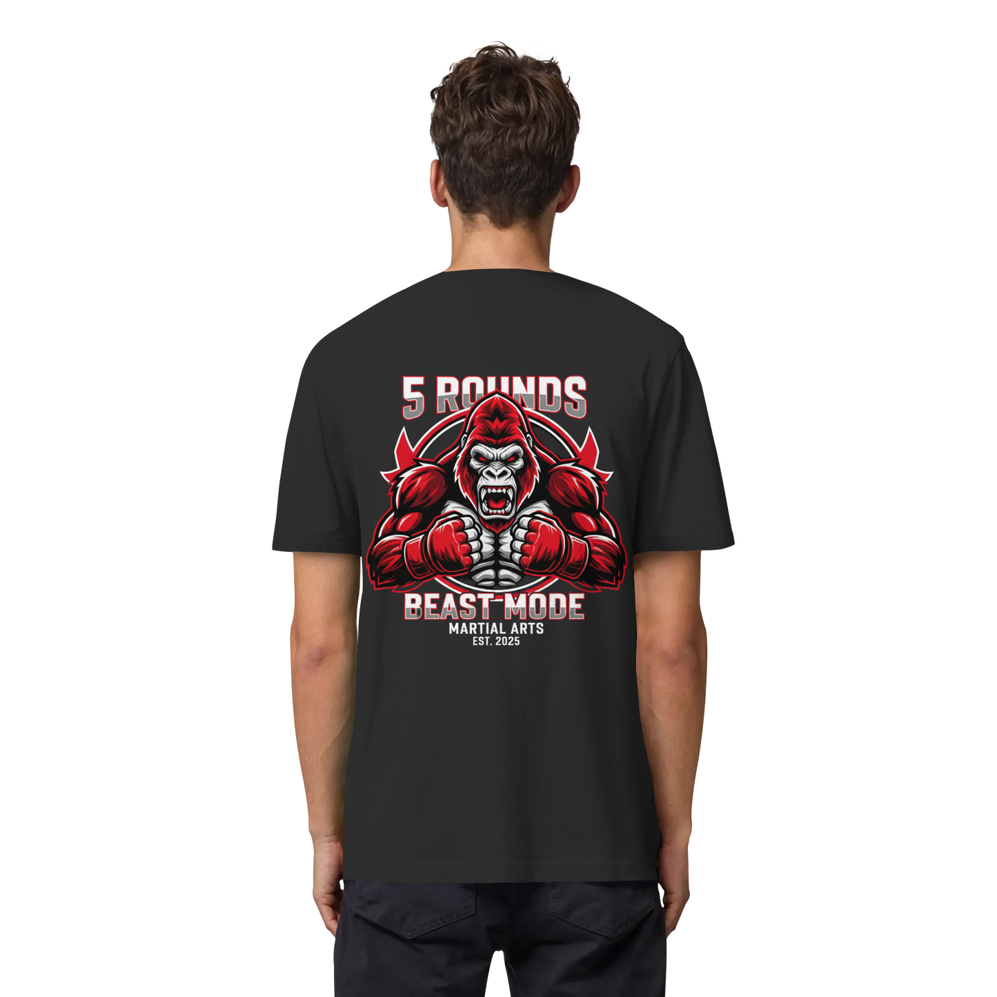 5 ROUNDS BEAST MODE Gorilla Organic Heavy T-Shirt