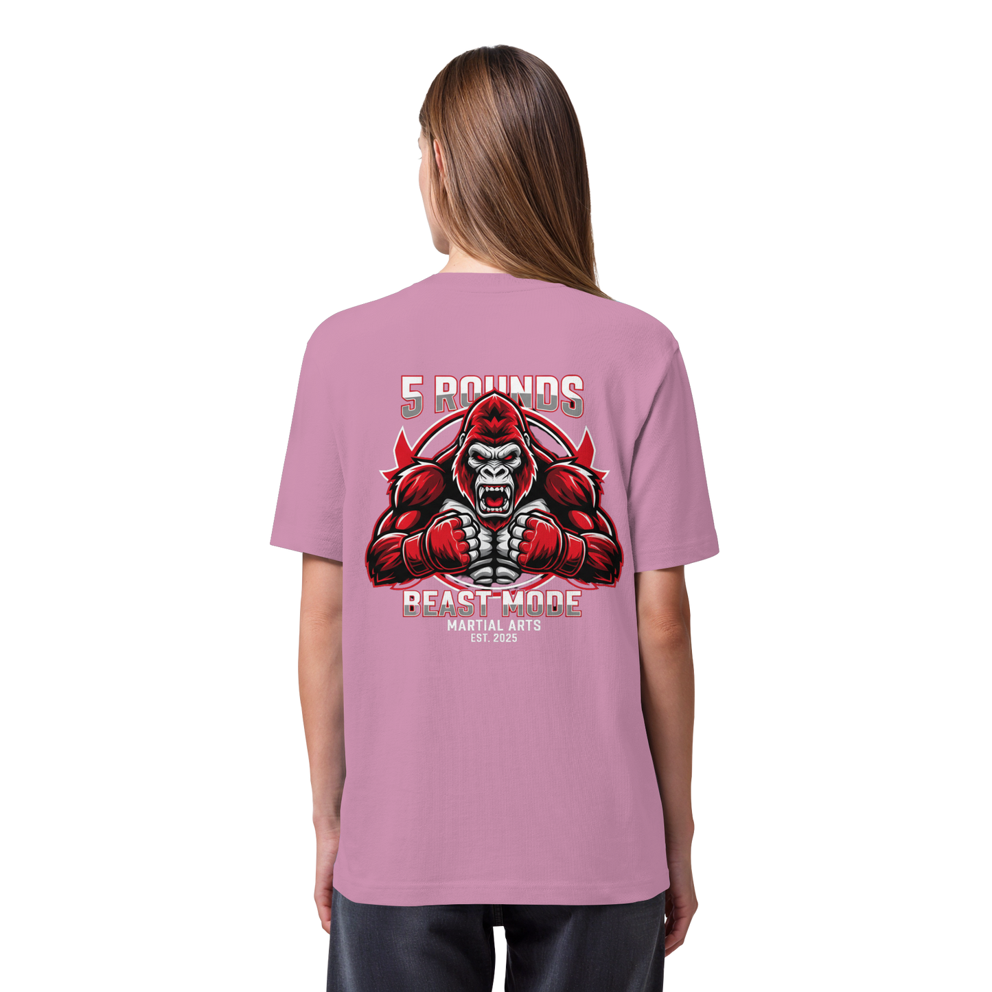 5 ROUNDS BEAST MODE Gorilla Organic Heavy T-Shirt