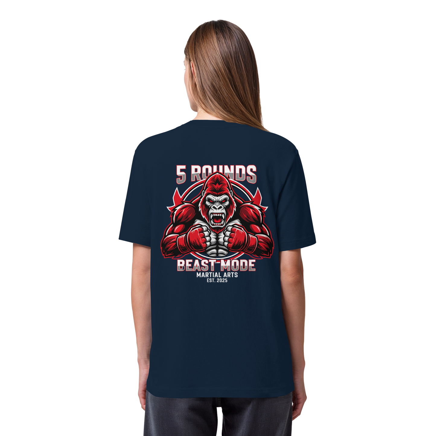 5 ROUNDS BEAST MODE Gorilla Organic Heavy T-Shirt