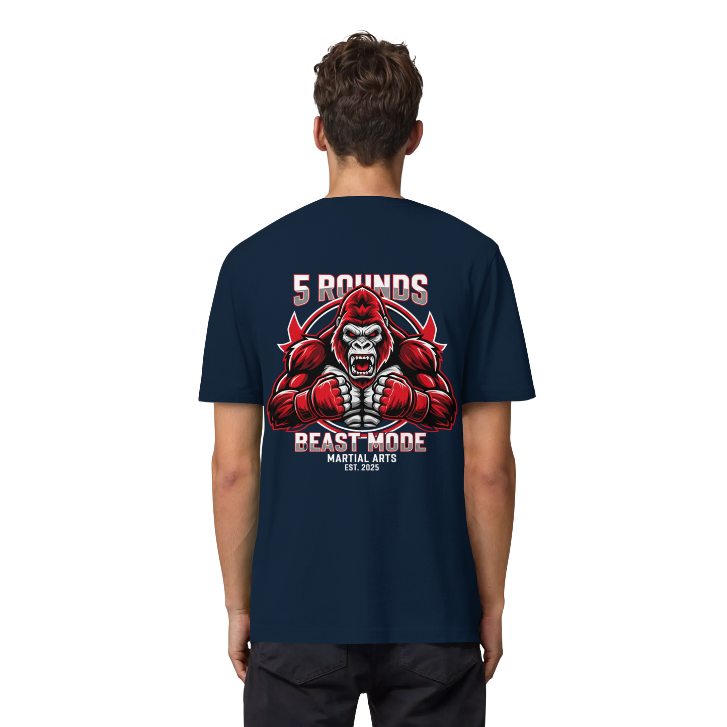 5 ROUNDS BEAST MODE Gorilla Organic Heavy T-Shirt