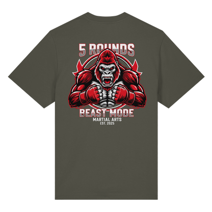 5 ROUNDS BEAST MODE Gorilla Organic Heavy T-Shirt