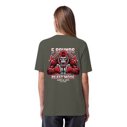 5 ROUNDS BEAST MODE Gorilla Organic Heavy T-Shirt