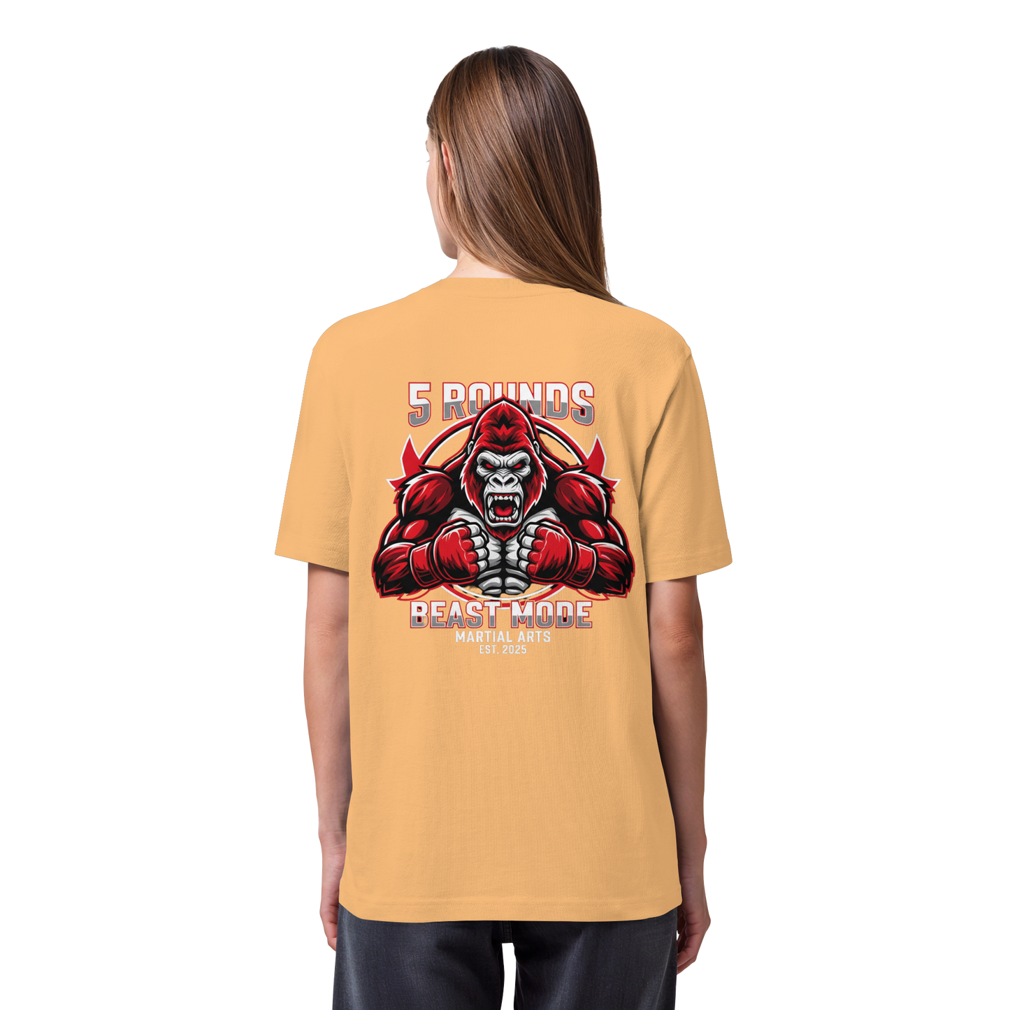 5 ROUNDS BEAST MODE Gorilla Organic Heavy T-Shirt