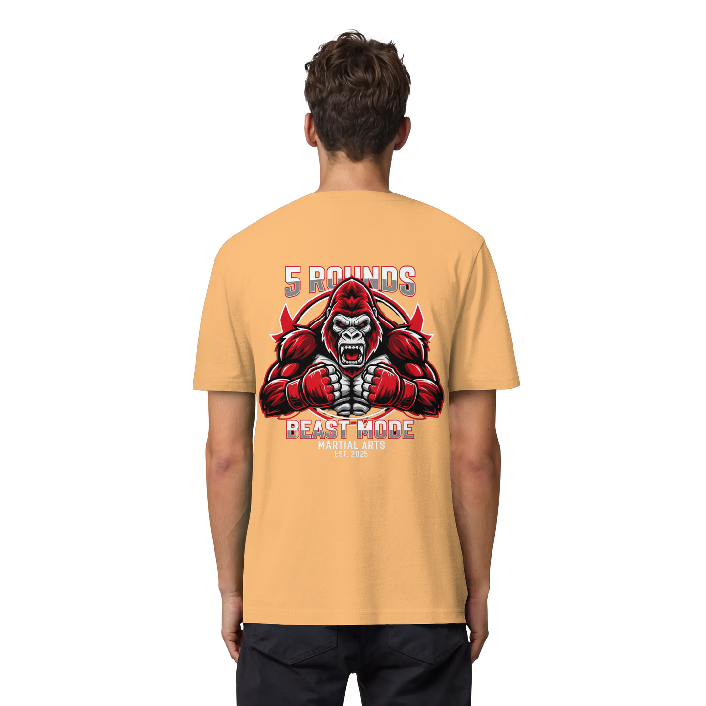 5 ROUNDS BEAST MODE Gorilla Organic Heavy T-Shirt