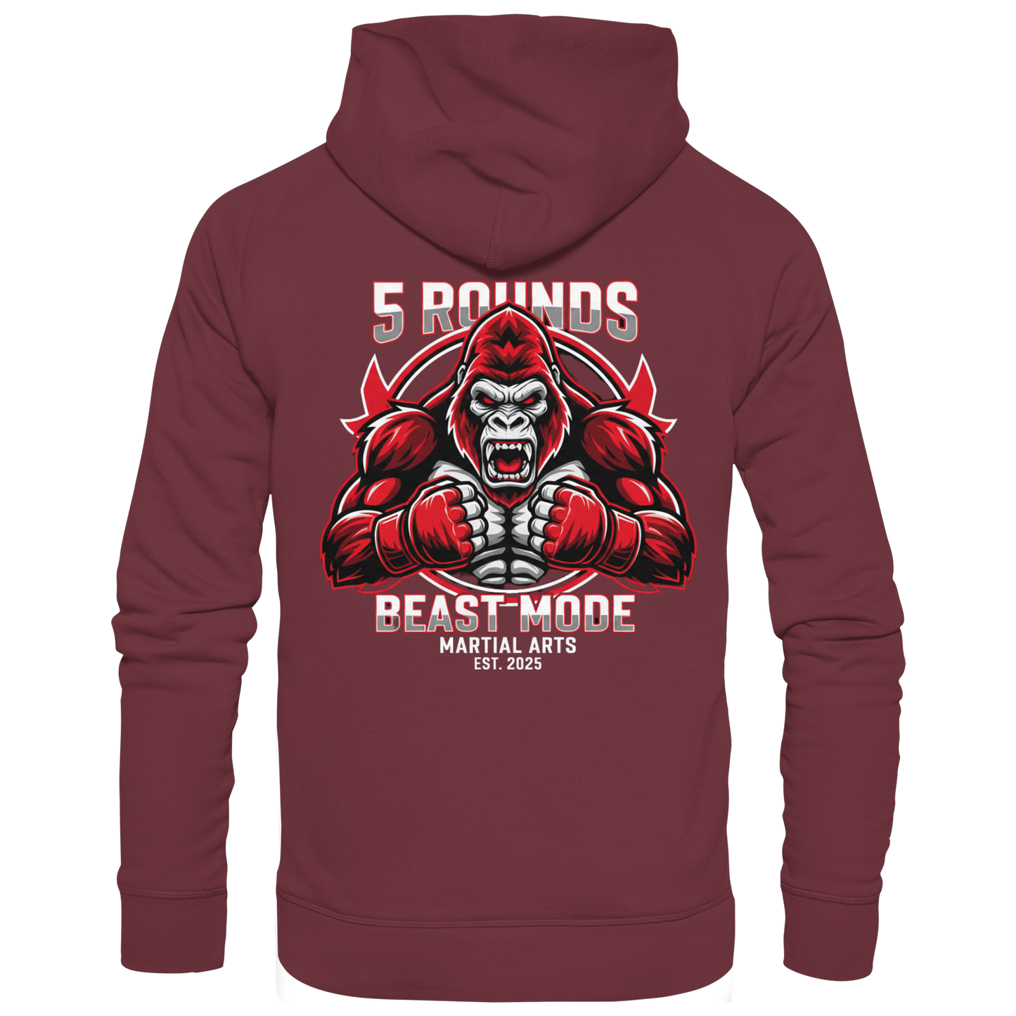 5 ROUNDS BEAST MODE Gorilla - Organic Hoodie